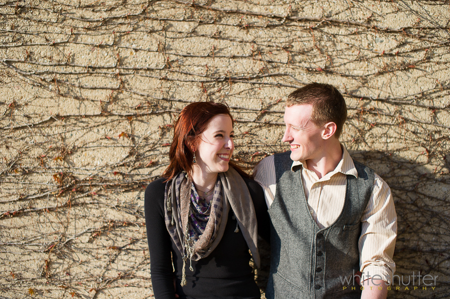 white shutter photography engagement session rockford illinois