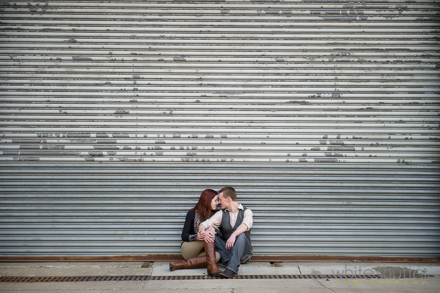 white shutter photography engagement session rockford illinois